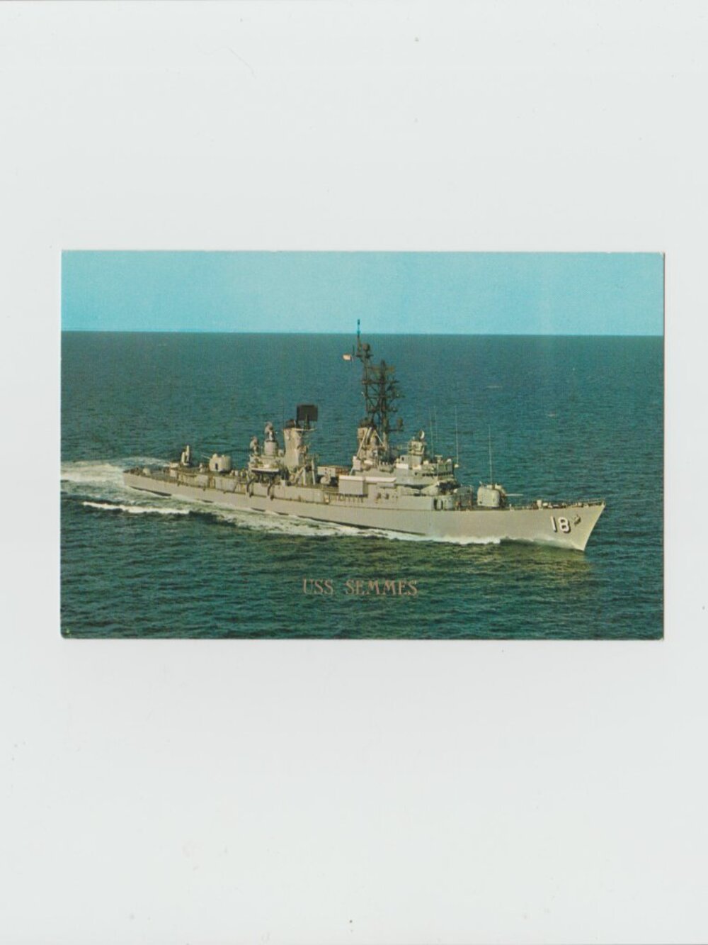 U.S.S. Semmes (DDG-18) Postcard